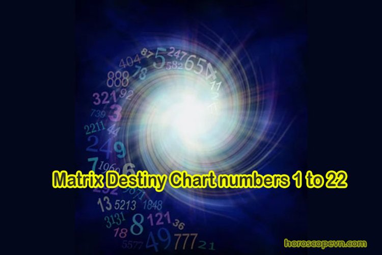 Matrix Destiny Chart numbers 1 to 22 Meaning